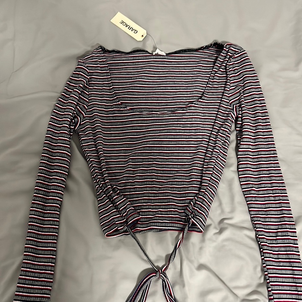 NWT garage cropped long sleeve